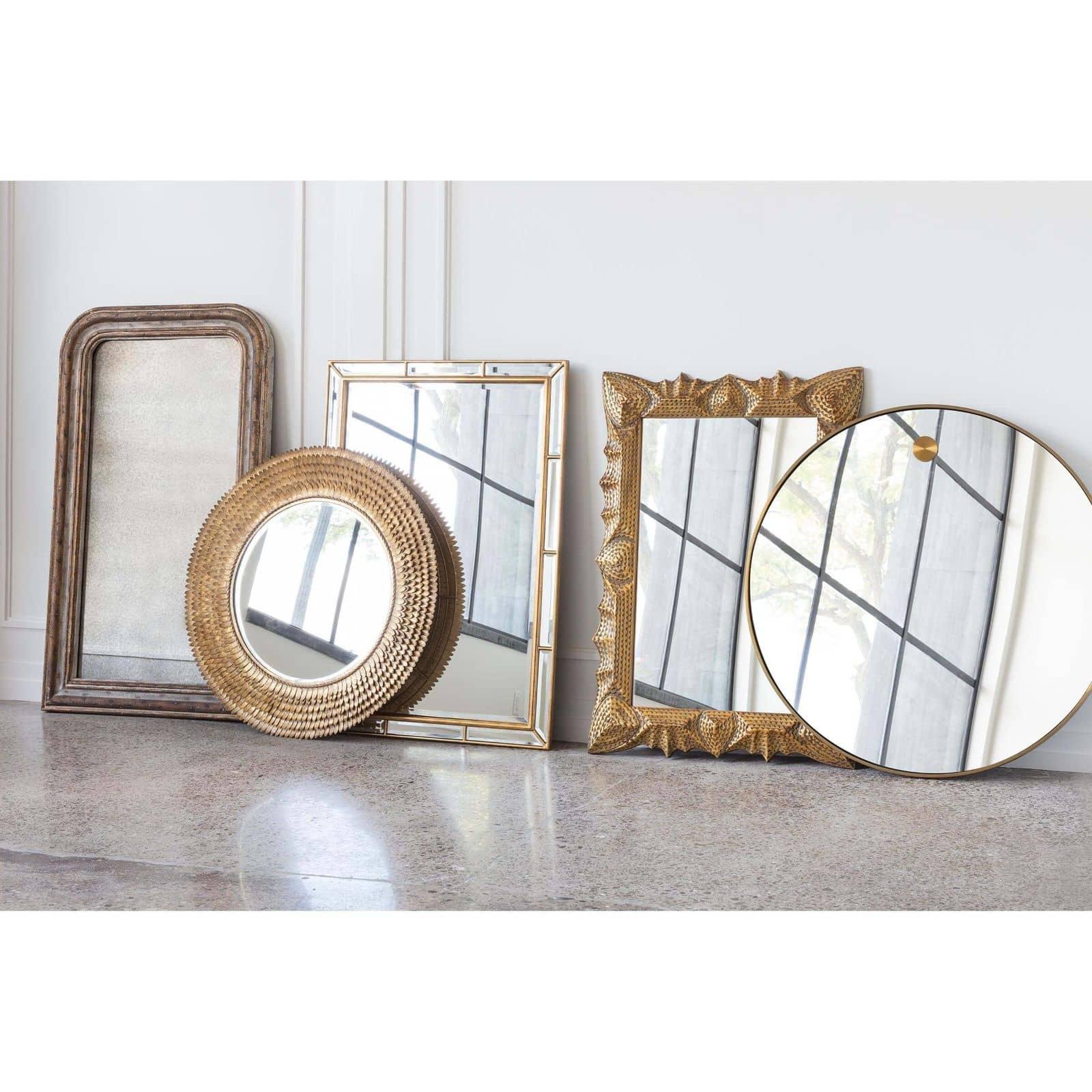 Brass mirrors for wall hotsell